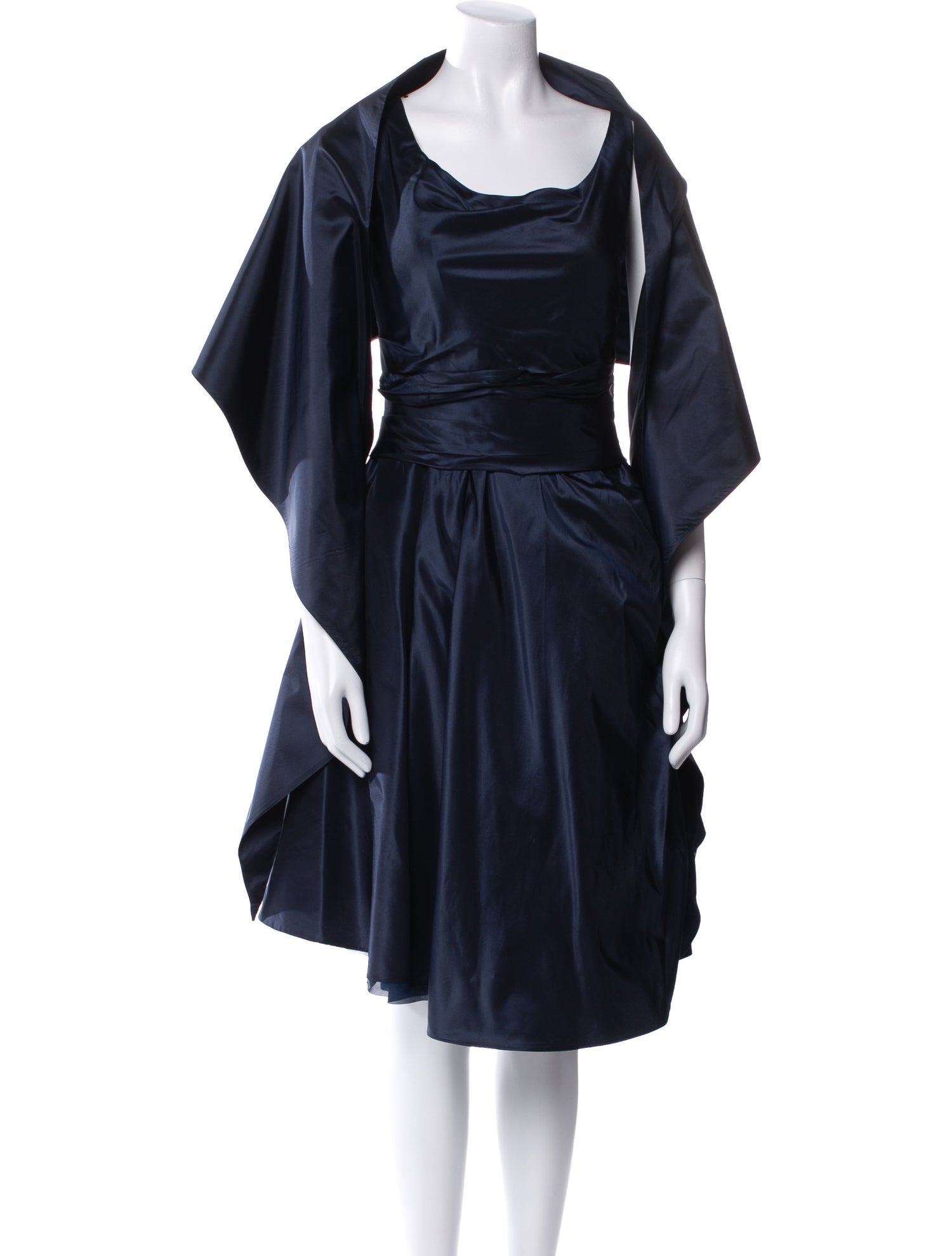 Oscar de la Renta Silk Knee-Length Dress