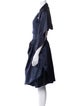 Oscar de la Renta Silk Knee-Length Dress