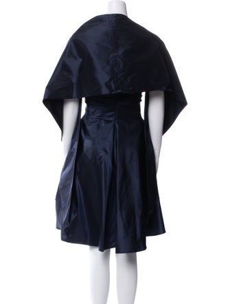 Oscar de la Renta Silk Knee-Length Dress
