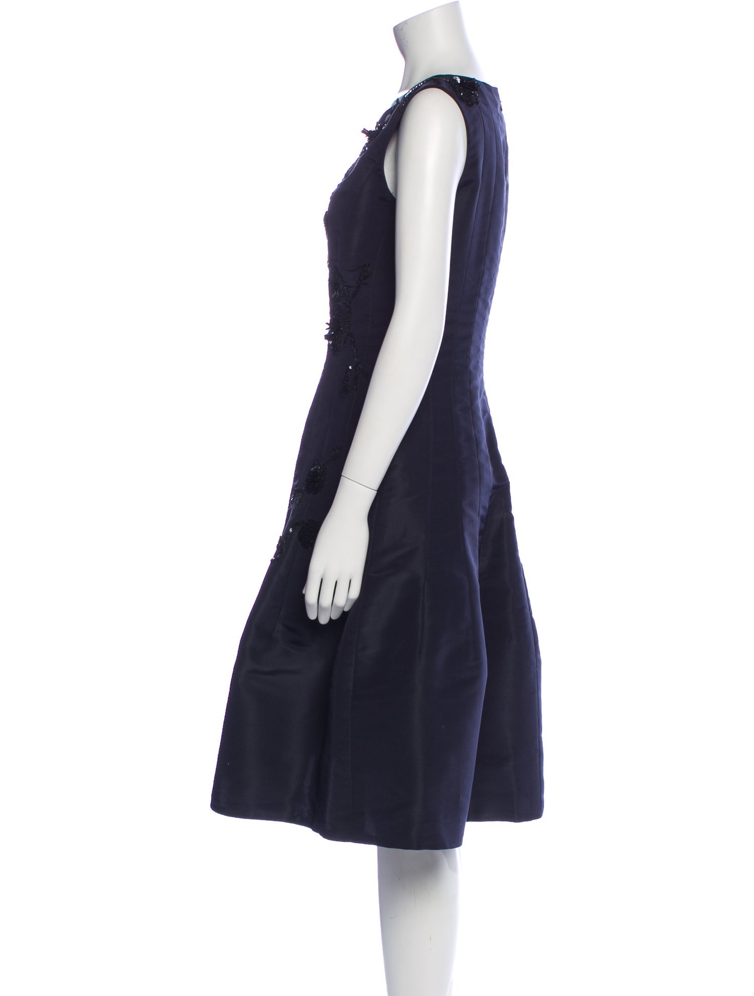 Oscar de la Renta Silk Midi Length Dress w/ Tags