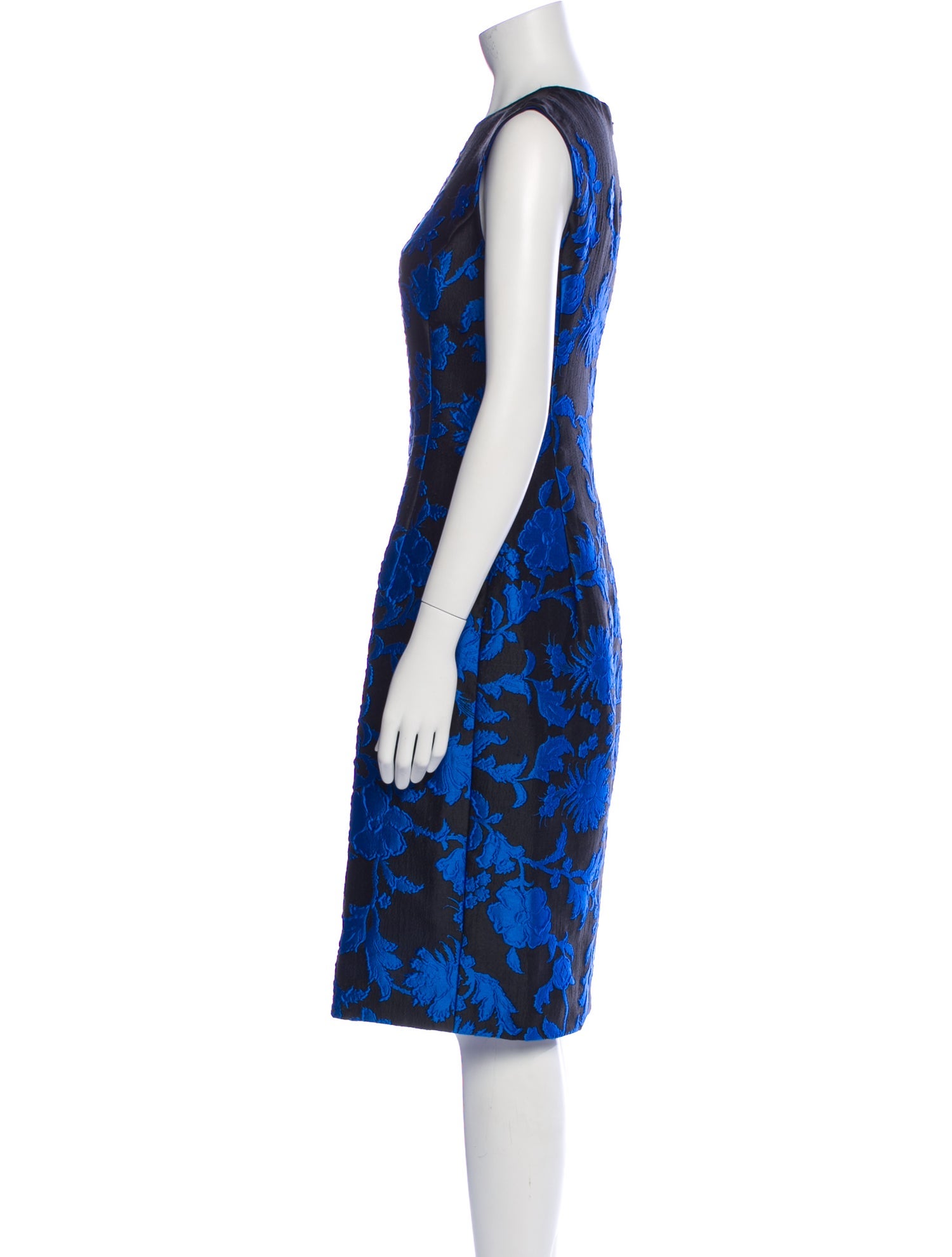 Oscar de la Renta Floral Print Midi Length Dress w/ Tags