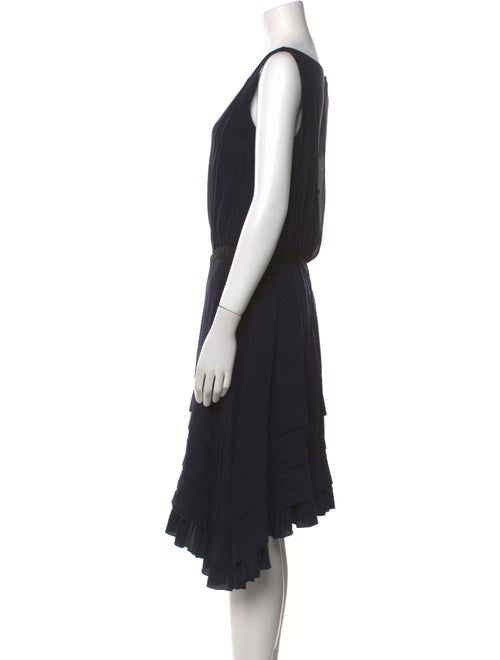 Oscar de la Renta Silk Midi Length Dress