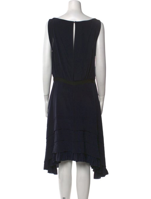 Oscar de la Renta Silk Midi Length Dress