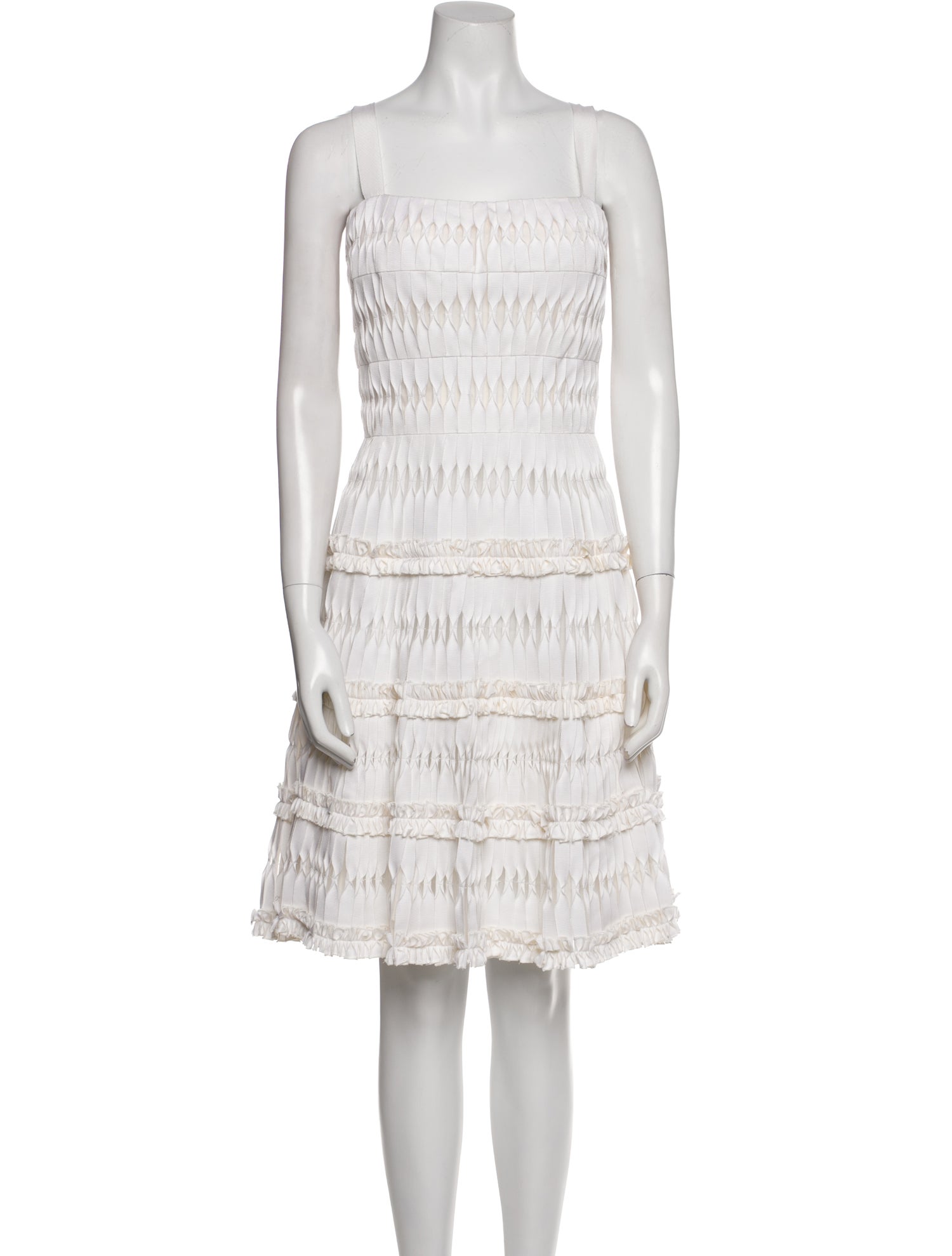 Oscar de la Renta Silk Knee-Length Dress w/ Tags