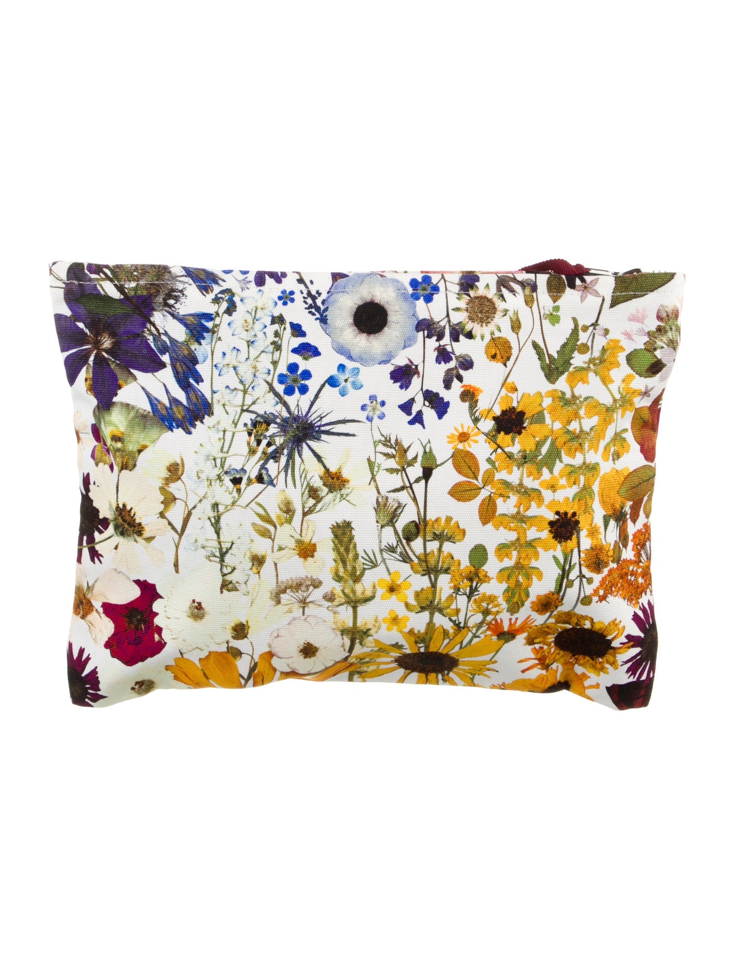 Oscar de la Renta pattern cosmetic bag