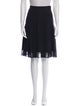 Oscar de la Renta Wool Knee-Length Skirt