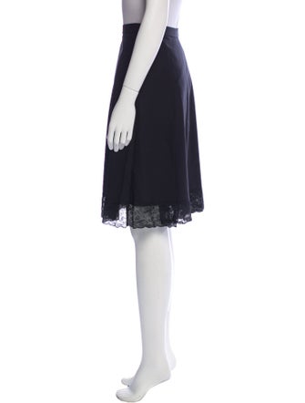 Oscar de la Renta Wool Knee-Length Skirt