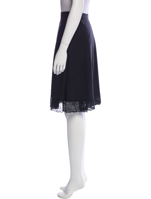 Oscar de la Renta Wool Knee-Length Skirt