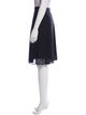 Oscar de la Renta Wool Knee-Length Skirt