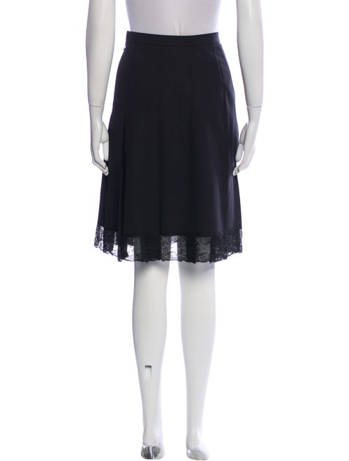 Oscar de la Renta Wool Knee-Length Skirt