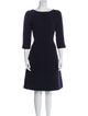 Oscar de la Renta Wool Knee-Length Dress