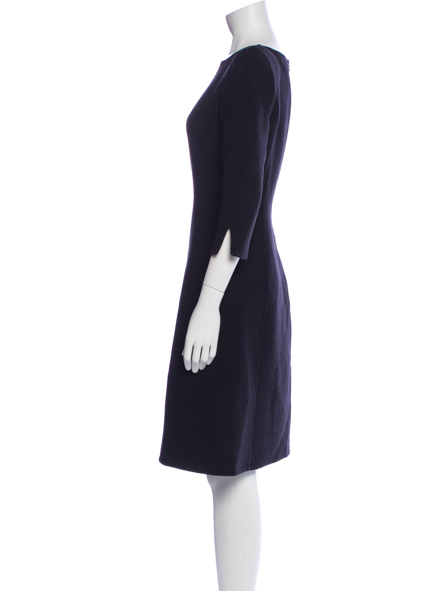 Oscar de la Renta Wool Knee-Length Dress