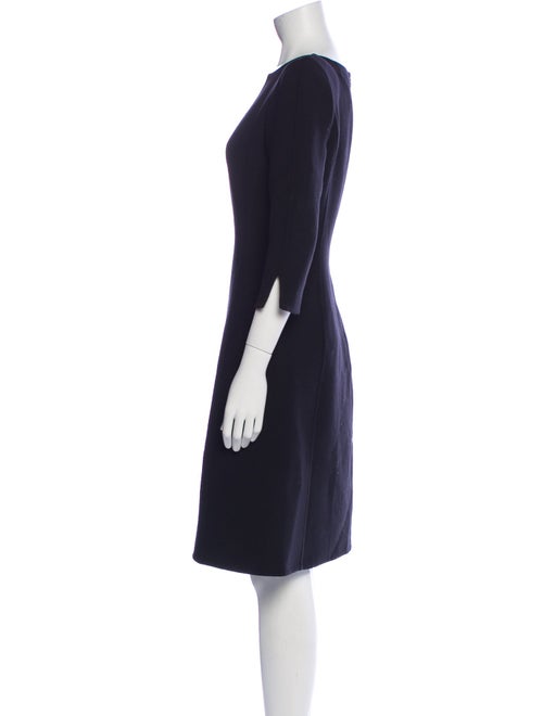 Oscar de la Renta Wool Knee-Length Dress