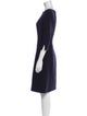 Oscar de la Renta Wool Knee-Length Dress