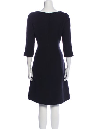 Oscar de la Renta Wool Knee-Length Dress