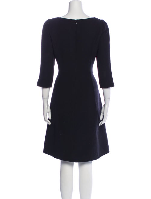 Oscar de la Renta Wool Knee-Length Dress