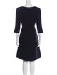 Oscar de la Renta Wool Knee-Length Dress