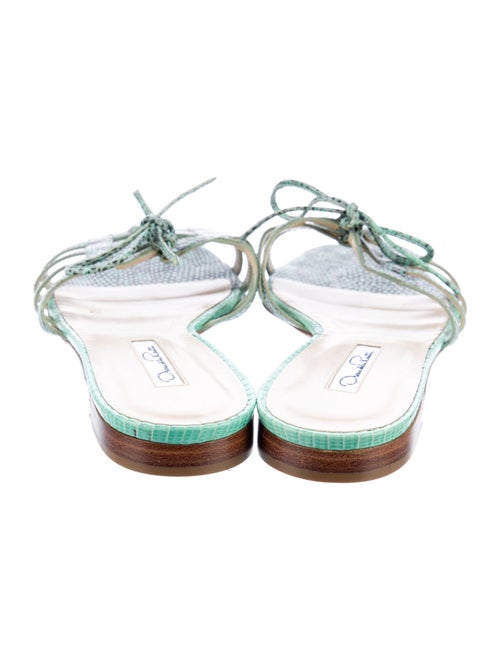 Oscar de la Renta Karung Animal Print Slides