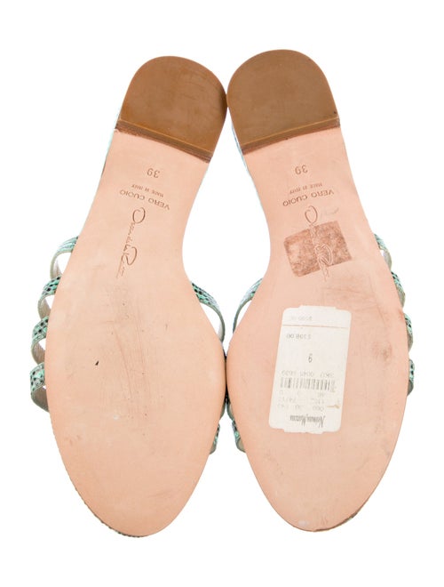 Oscar de la Renta Karung Animal Print Slides