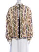 Oscar de la Renta Silk Striped Jacket
