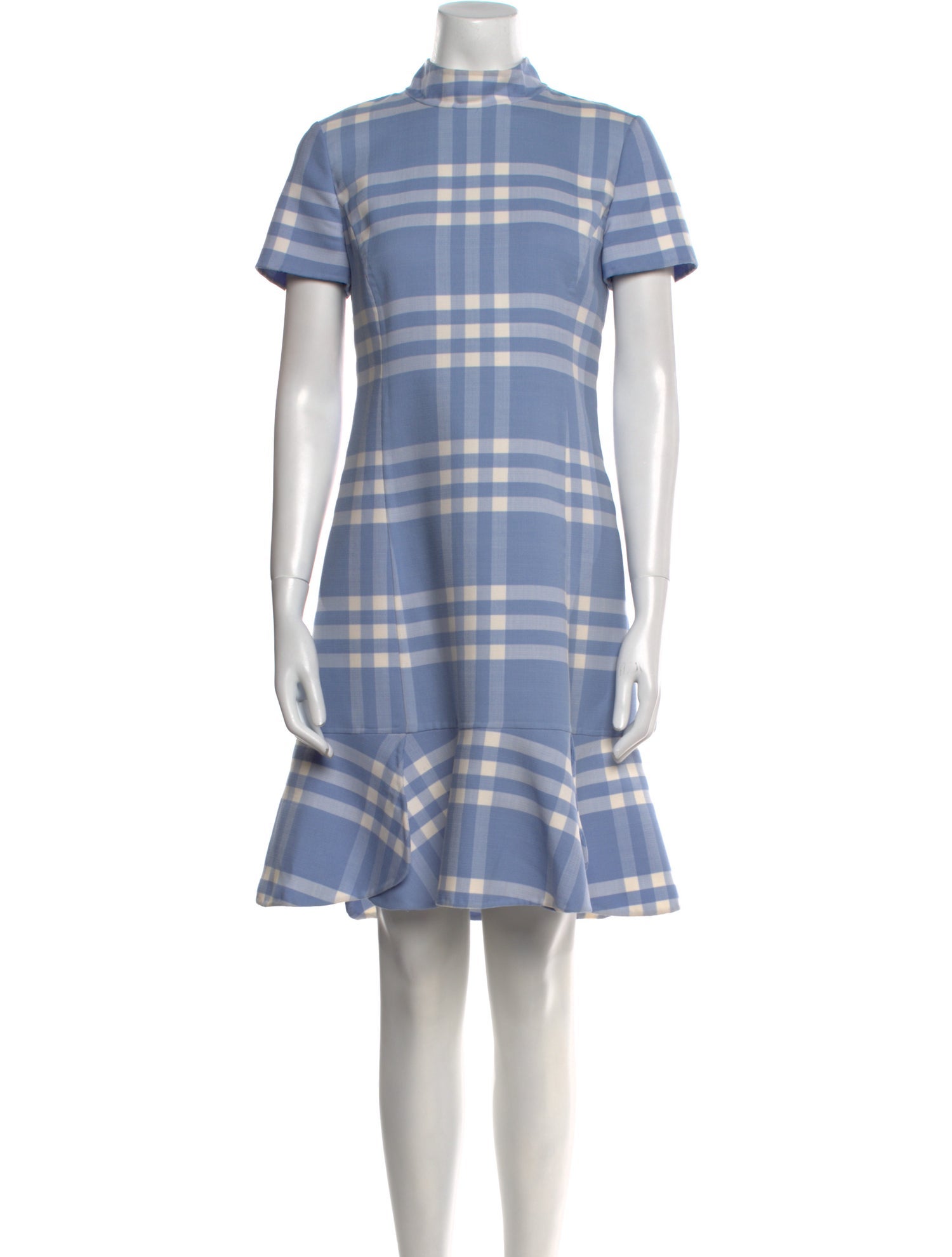 Oscar de la Renta Virgin Wool Knee-Length Dress