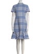 Oscar de la Renta Virgin Wool Knee-Length Dress