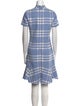 Oscar de la Renta Virgin Wool Knee-Length Dress