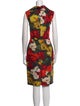 Oscar de la Renta Silk Knee-Length Dress