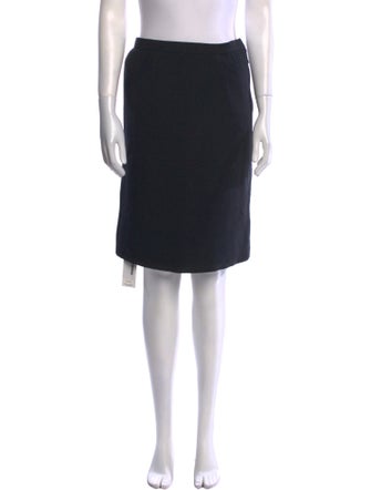 Oscar de la Renta Wool Knee-Length Skirt