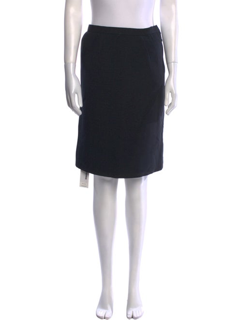 Oscar de la Renta Wool Knee-Length Skirt