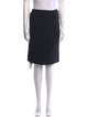 Oscar de la Renta Wool Knee-Length Skirt