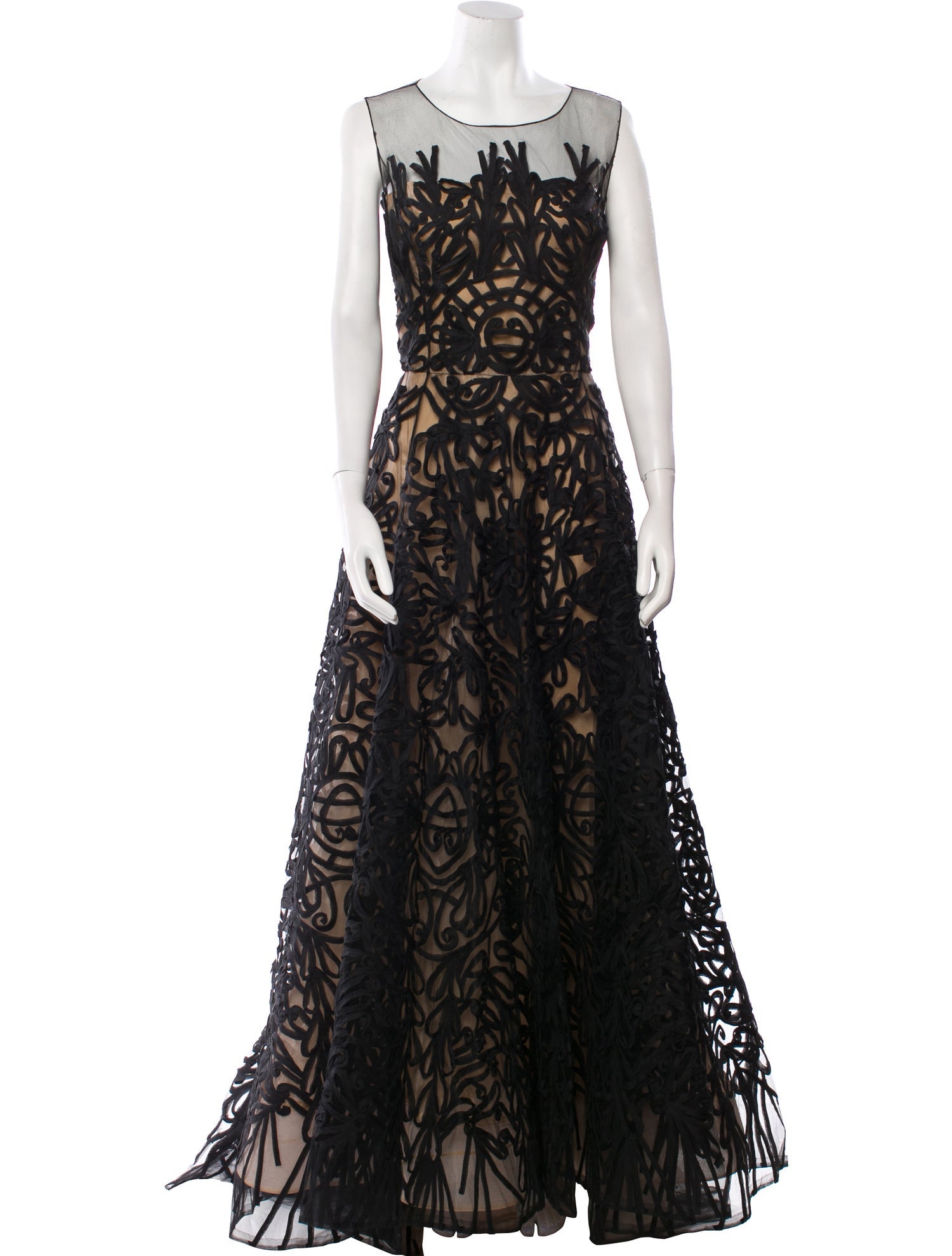 Oscar de la Renta Silk Long Dress