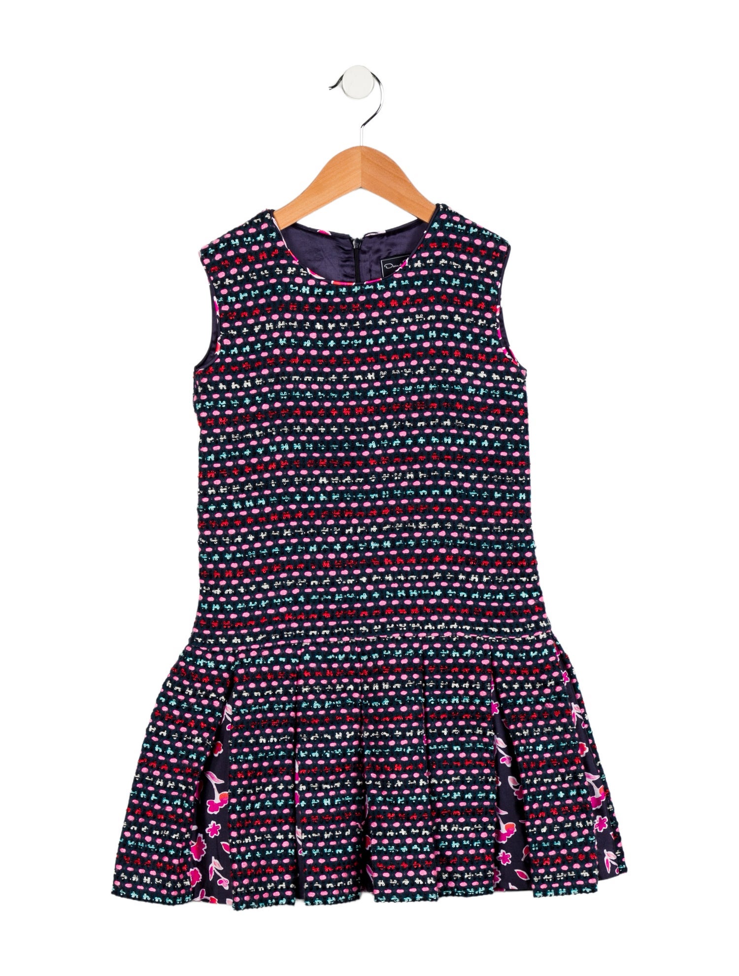 Oscar de la Renta Girls' Sleeveless Dress