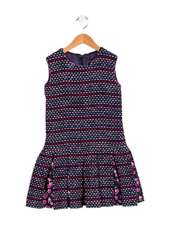 Oscar de la Renta Girls' Sleeveless Dress