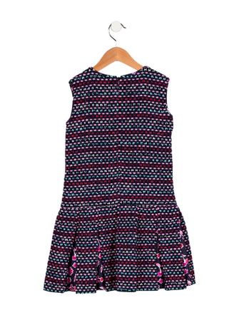 Oscar de la Renta Girls' Sleeveless Dress