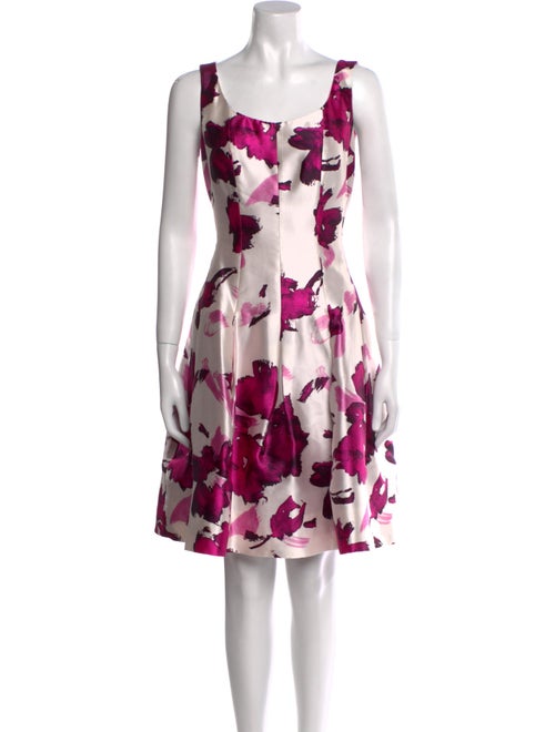 Oscar de la Renta Silk Knee-Length Dress