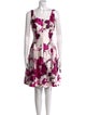 Oscar de la Renta Silk Knee-Length Dress