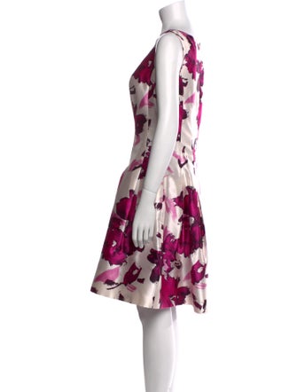 Oscar de la Renta Silk Knee-Length Dress