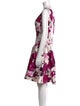 Oscar de la Renta Silk Knee-Length Dress