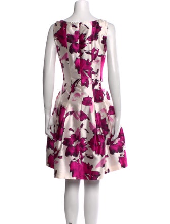 Oscar de la Renta Silk Knee-Length Dress