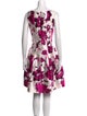Oscar de la Renta Silk Knee-Length Dress