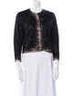 Oscar de la Renta Cashmere Printed Evening Jacket