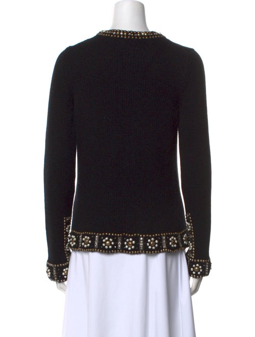 Oscar de la Renta Cashmere Printed Sweater