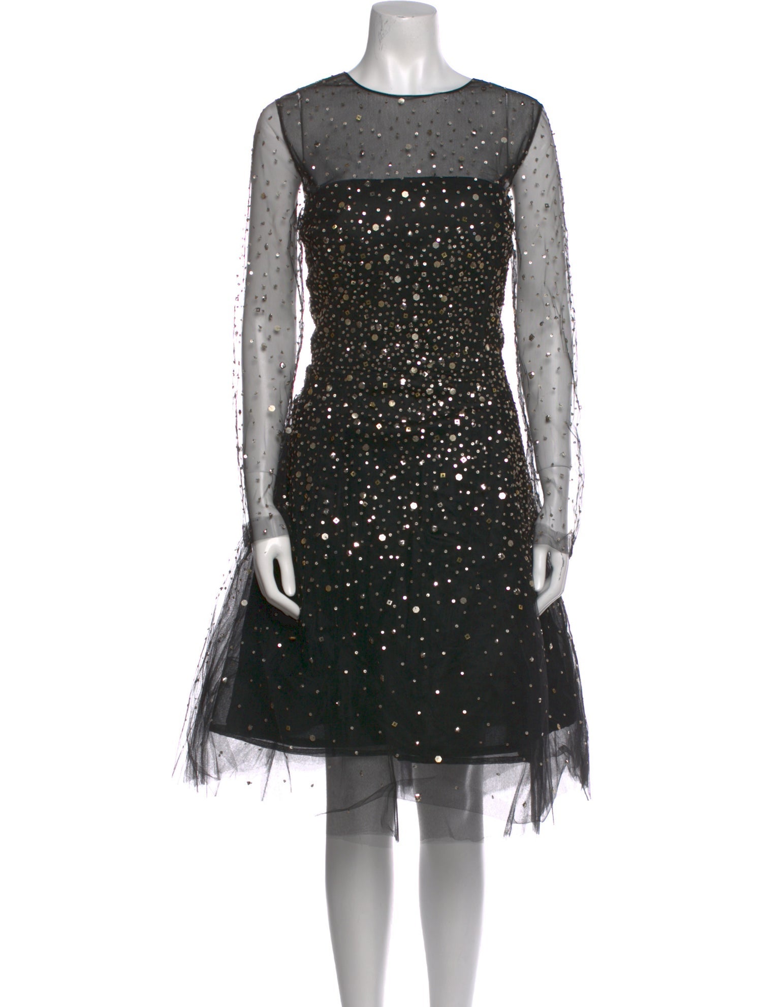 Oscar de la Renta Nylon Midi Length Dress