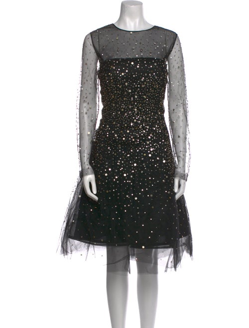 Oscar de la Renta Nylon Midi Length Dress