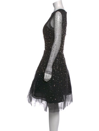 Oscar de la Renta Nylon Midi Length Dress