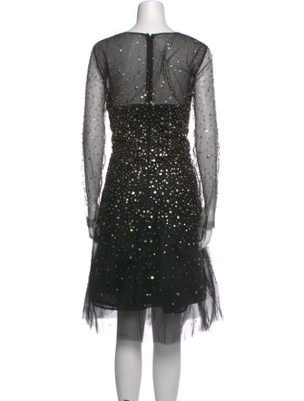 Oscar de la Renta Nylon Midi Length Dress