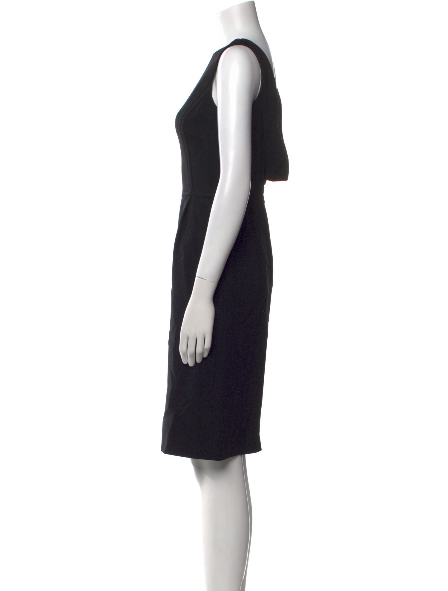 Oscar de la Renta Wool Knee-Length Dress