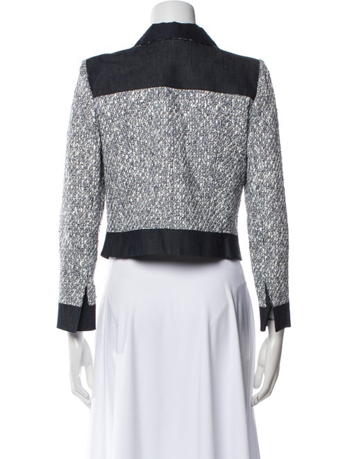 Oscar de la Renta Tweed Pattern Evening Jacket