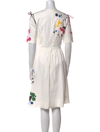 Oscar de la Renta Printed Knee-Length Dress